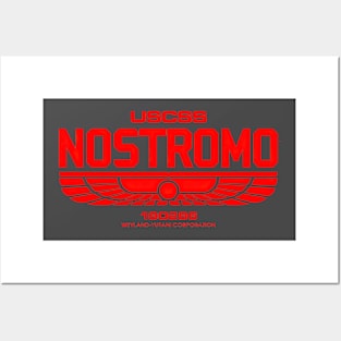 WeyLand -Yutani Nostromo red logo Posters and Art